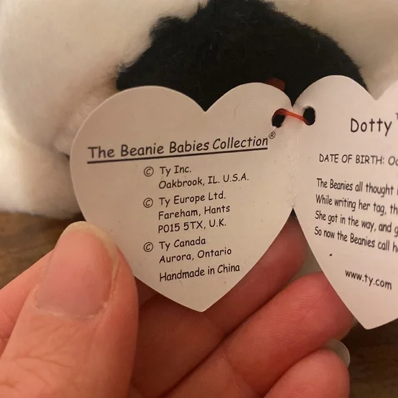 💜 5/$16 💜 NWT 1996 Dotty Beanie Baby - Picture 5 of 8